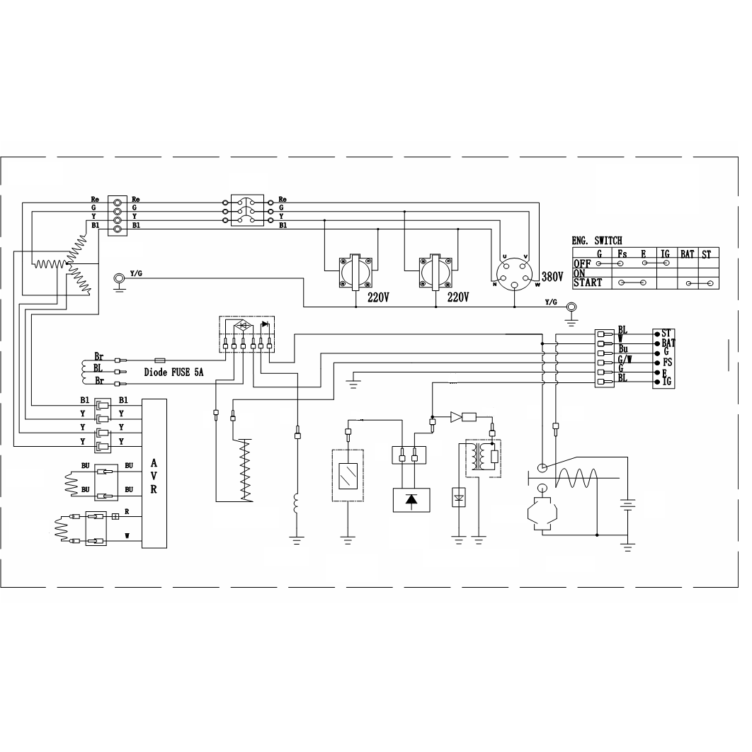 Генератор бензиновый СБ-8000Е-3