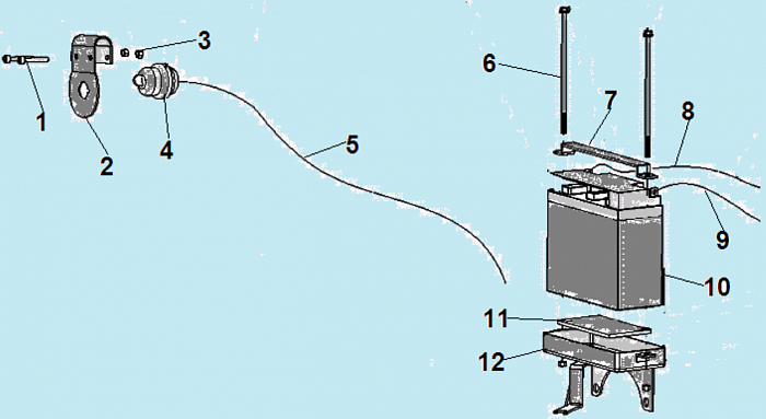 11 АККУМУЛЯТОР DC1193E МОТОБЛОК CHAMPION